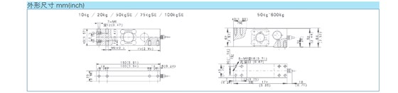 YJ-BM6G稱重傳感器外形尺寸 YJ-BM6G稱重傳感器外形尺寸
